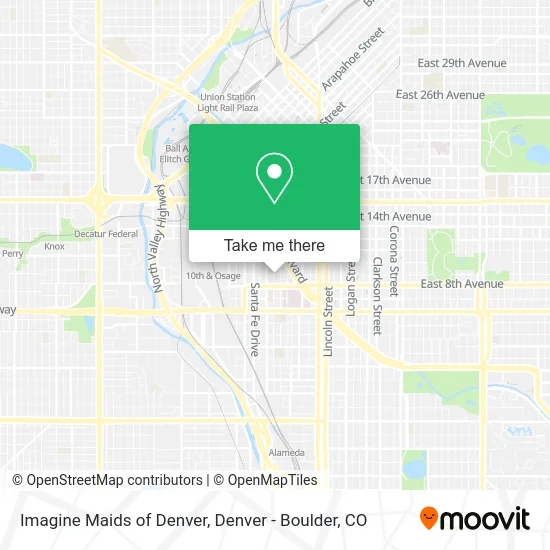 Imagine Maids of Denver map
