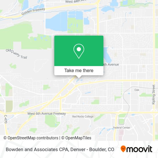 Mapa de Bowden and Associates CPA