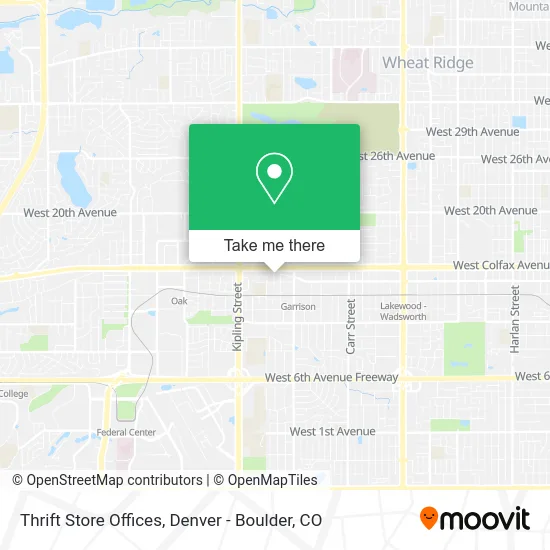 Mapa de Thrift Store Offices