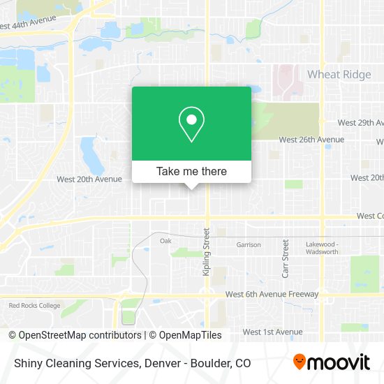 Mapa de Shiny Cleaning Services