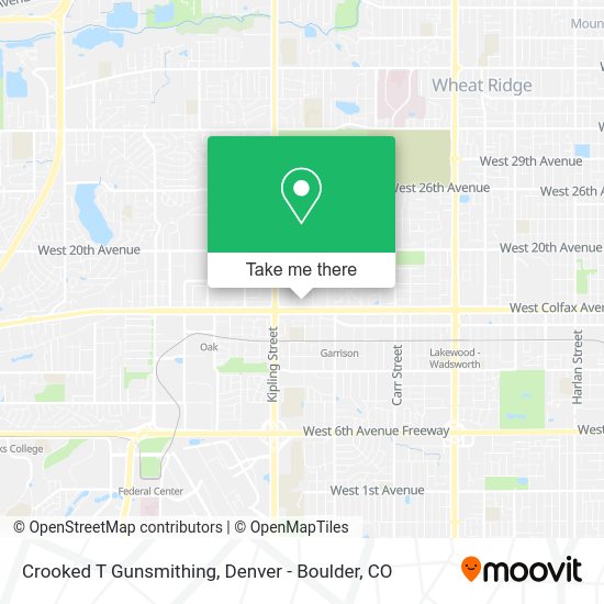 Crooked T Gunsmithing map