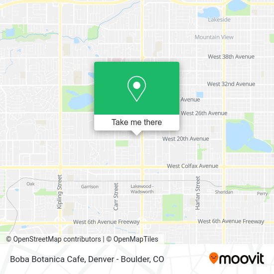 Boba Botanica Cafe map