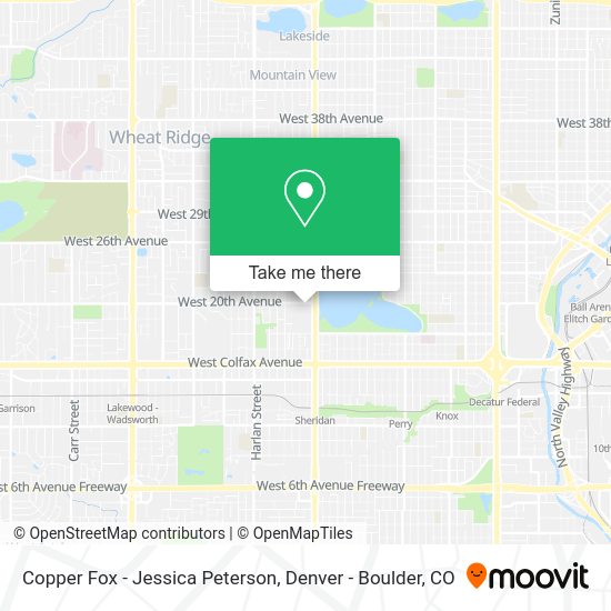 Mapa de Copper Fox - Jessica Peterson