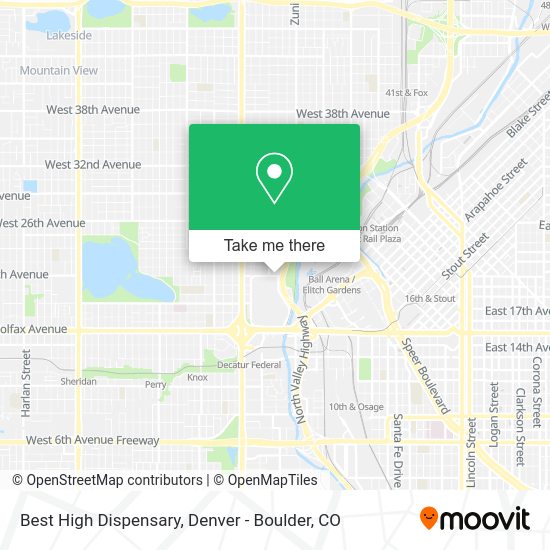 Best High Dispensary map