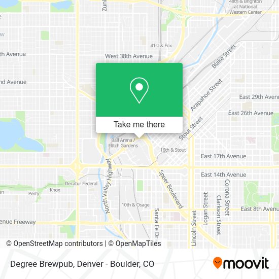 Mapa de Degree Brewpub