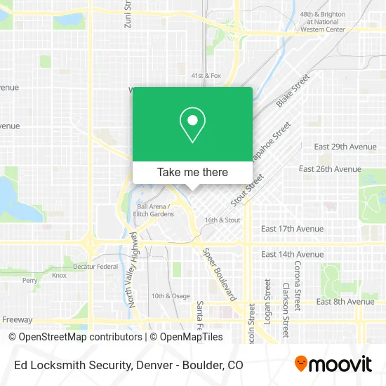 Mapa de Ed Locksmith Security