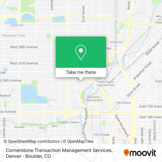 Mapa de Cornerstone Transaction Management Services