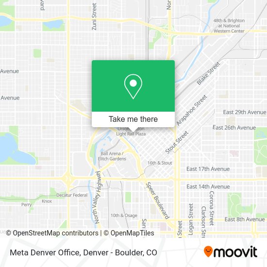 Meta Denver Office map