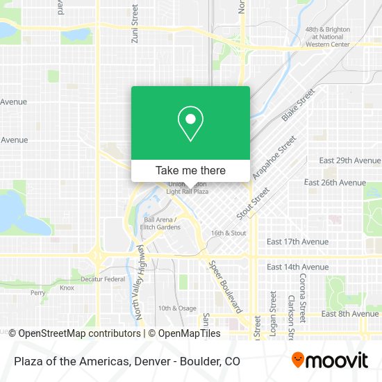 Plaza of the Americas map