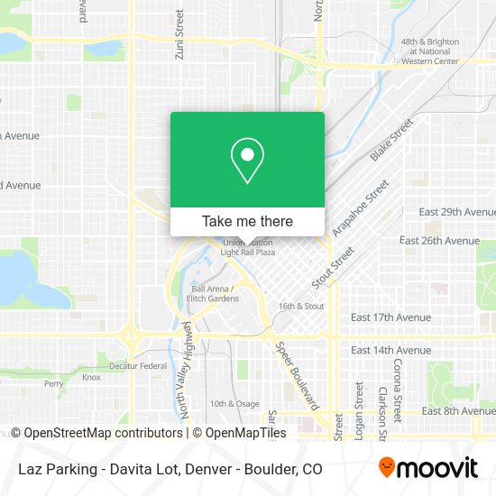 Laz Parking - Davita Lot map