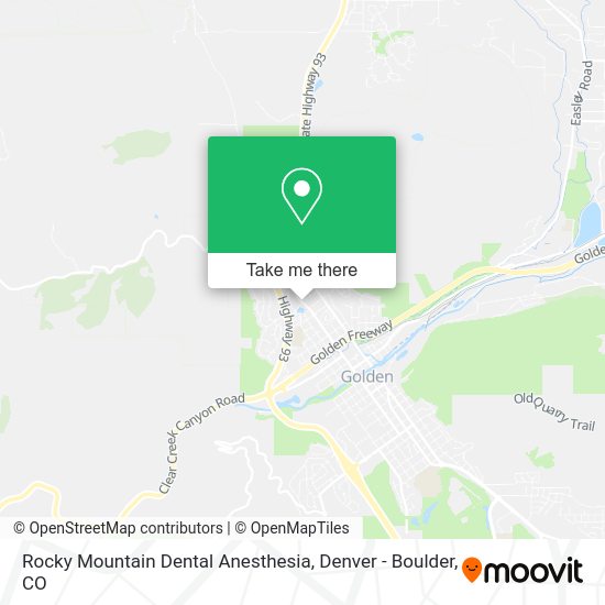 Rocky Mountain Dental Anesthesia map
