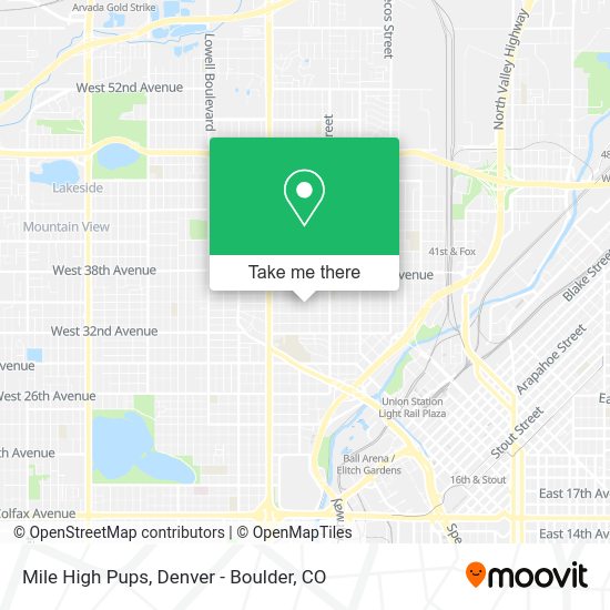 Mapa de Mile High Pups