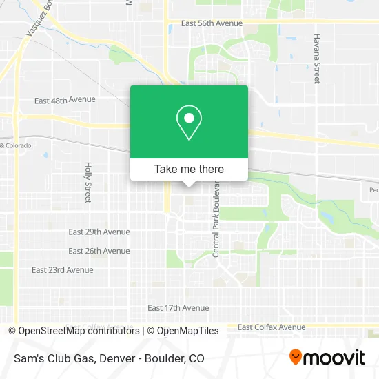 Sam's Club Gas map