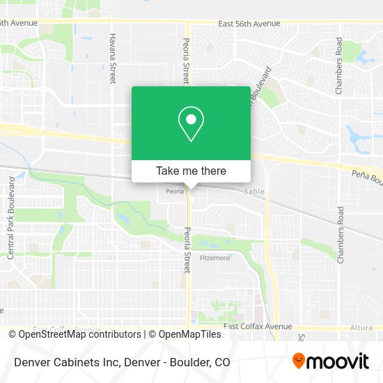 Denver Cabinets Inc map