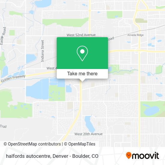 Mapa de halfords autocentre