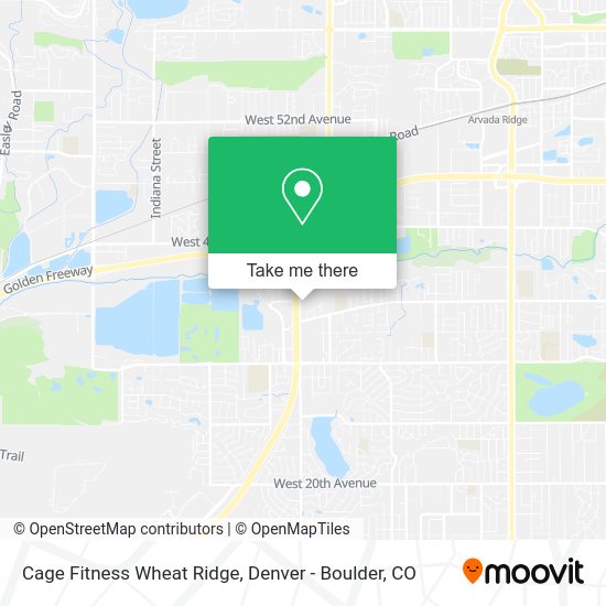 Mapa de Cage Fitness Wheat Ridge