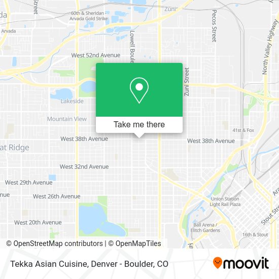 Mapa de Tekka Asian Cuisine