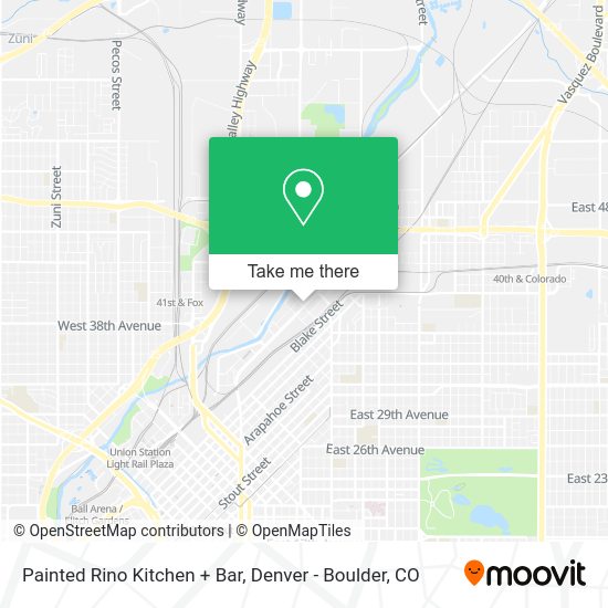 Mapa de Painted Rino Kitchen + Bar