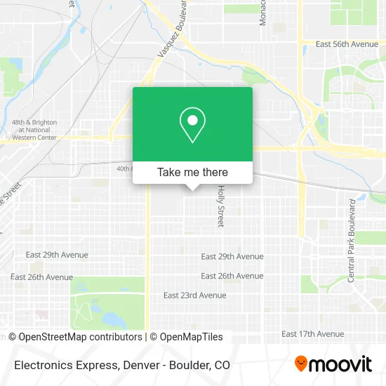 Electronics Express map