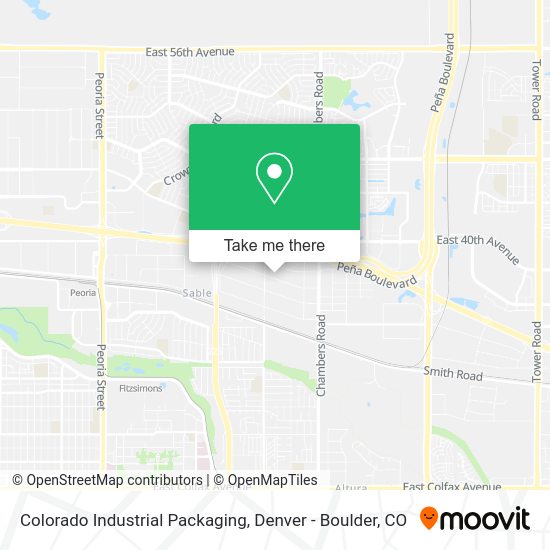 Colorado Industrial Packaging map