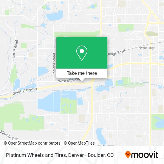 Platinum Wheels and Tires map