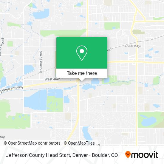 Jefferson County Head Start map