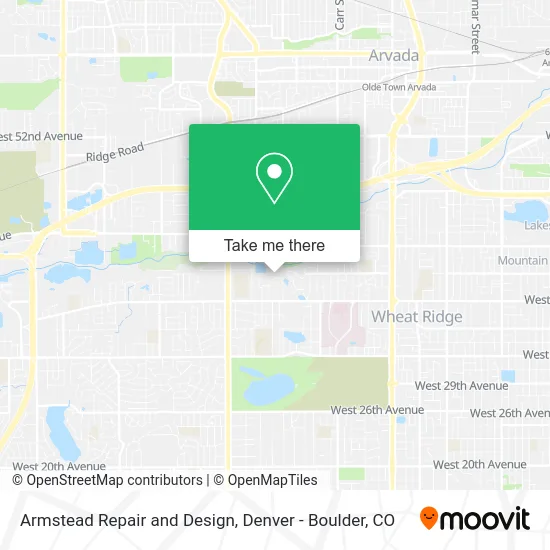 Armstead Repair and Design map