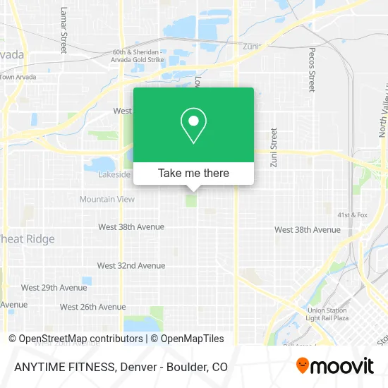 ANYTIME FITNESS map
