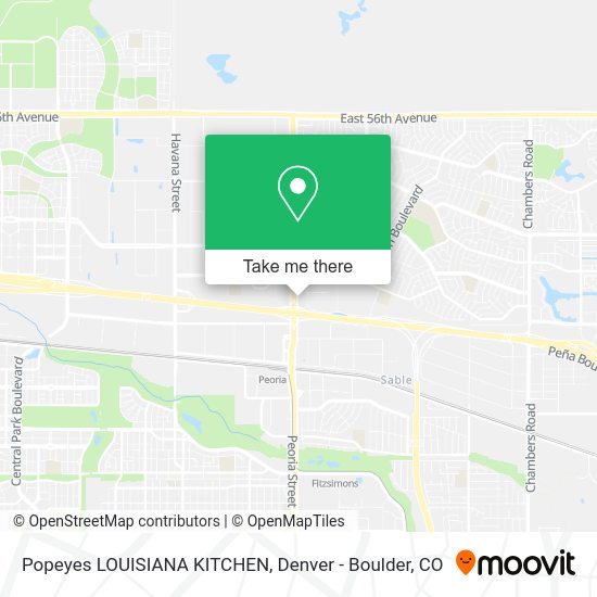 Popeyes LOUISIANA KITCHEN map