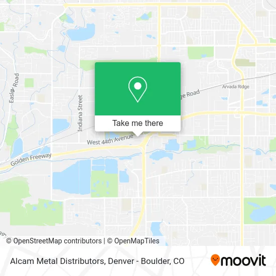 Alcam Metal Distributors map
