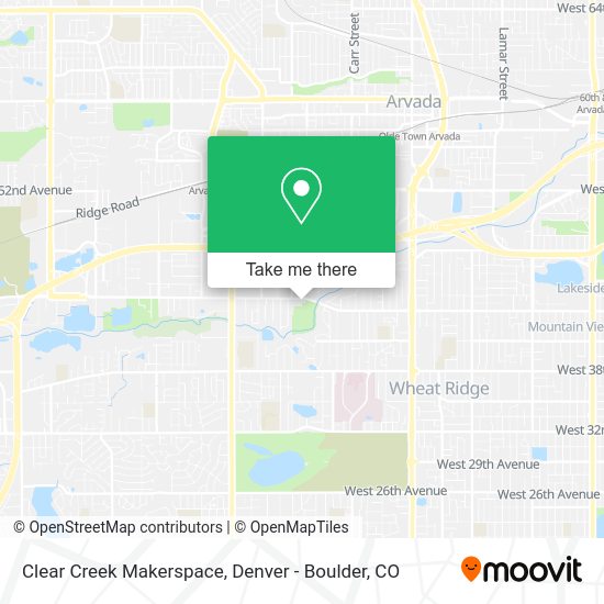 Clear Creek Makerspace map