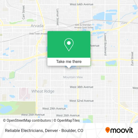 Reliable Electricians map