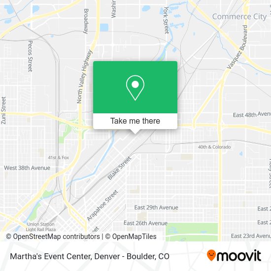 Martha's Event Center map