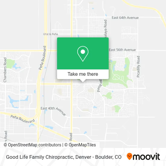 Good Life Family Chiropractic map