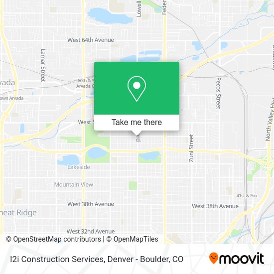 I2i Construction Services map