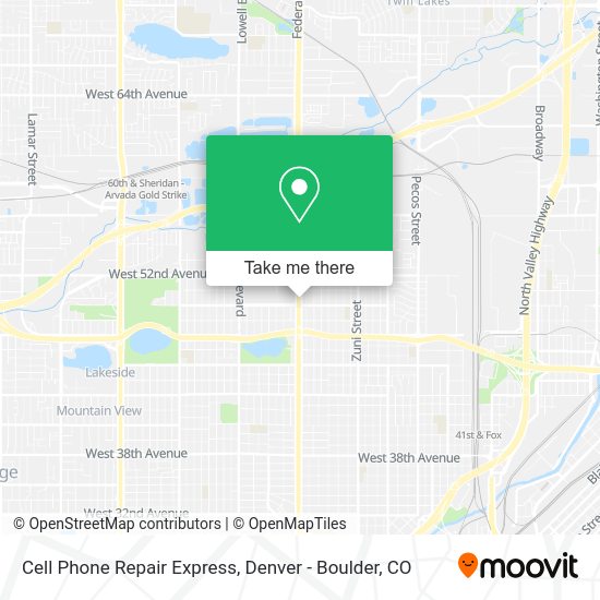 Mapa de Cell Phone Repair Express