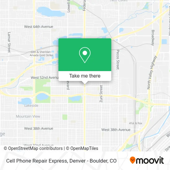 Cell Phone Repair Express map