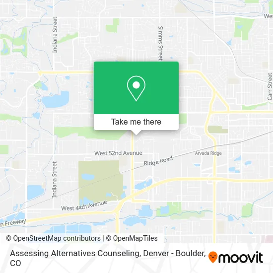 Assessing Alternatives Counseling map