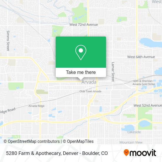Mapa de 5280 Farm & Apothecary