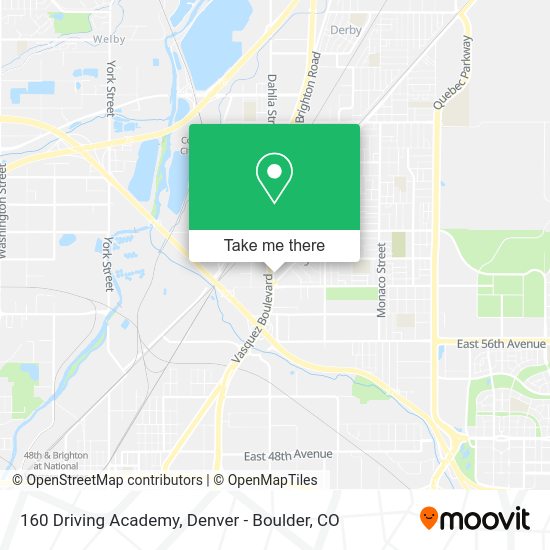 160 Driving Academy map