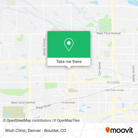 Mapa de Wish Clinic