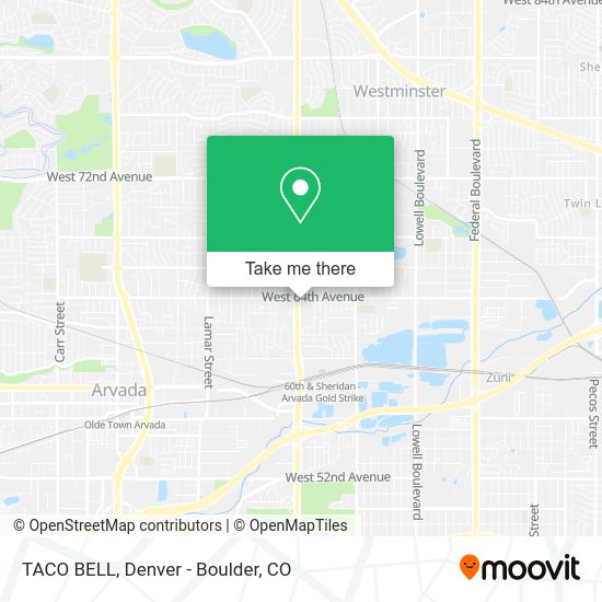 Mapa de TACO BELL