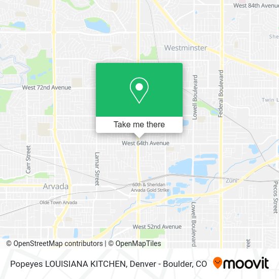 Mapa de Popeyes LOUISIANA KITCHEN