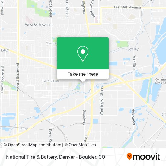 National Tire & Battery map