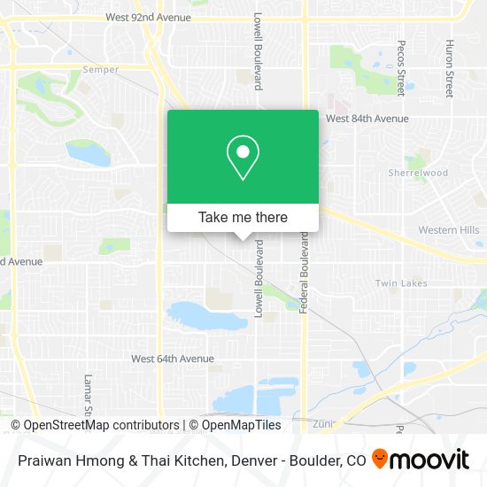 Mapa de Praiwan Hmong & Thai Kitchen