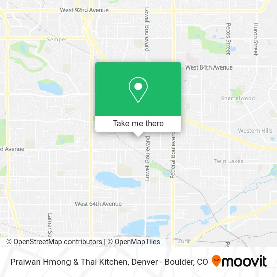 Mapa de Praiwan Hmong & Thai Kitchen