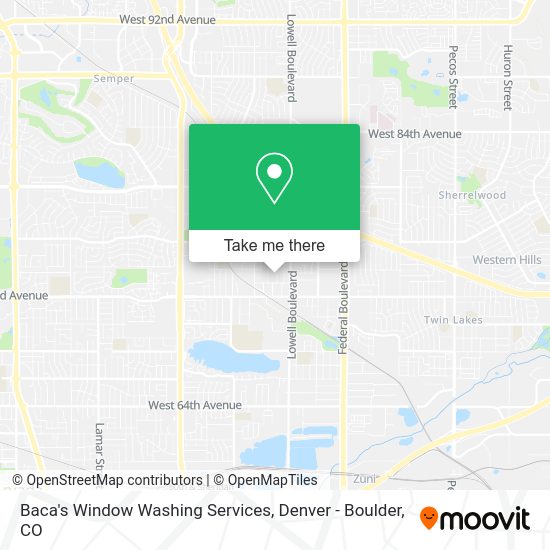 Mapa de Baca's Window Washing Services