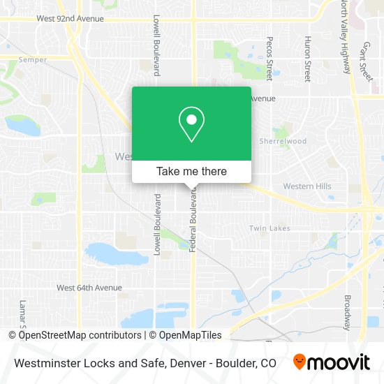 Mapa de Westminster Locks and Safe