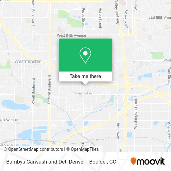 Bambys Carwash and Det map