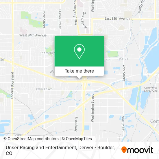 Unser Racing and Entertainment map
